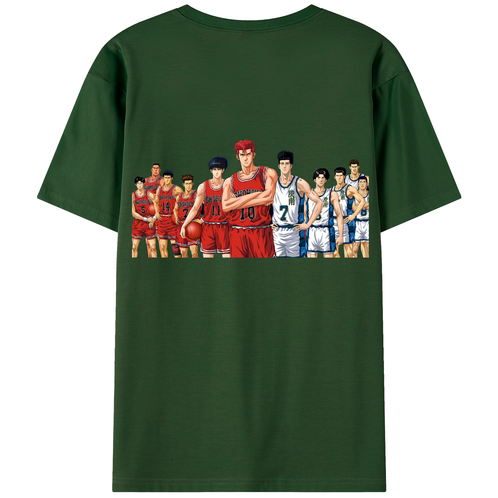 SLAM DUNK／スラムダンク 綿100％半袖Tシャツ（背面プリント）